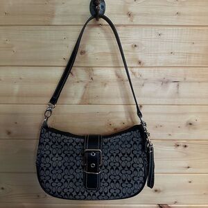 Black Patterned Women's Bag